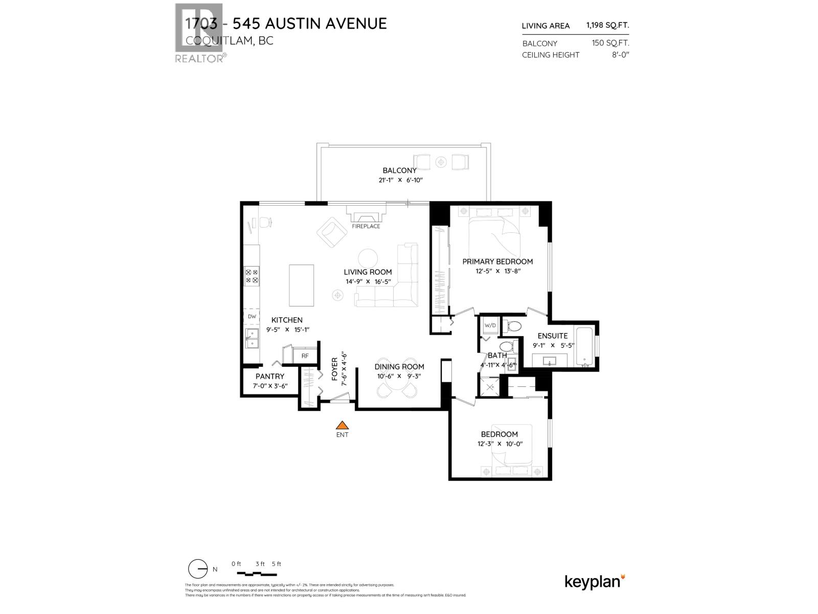 1703 545 Austin Avenue, Coquitlam, British Columbia  V3K 6R4 - Photo 39 - R3085524