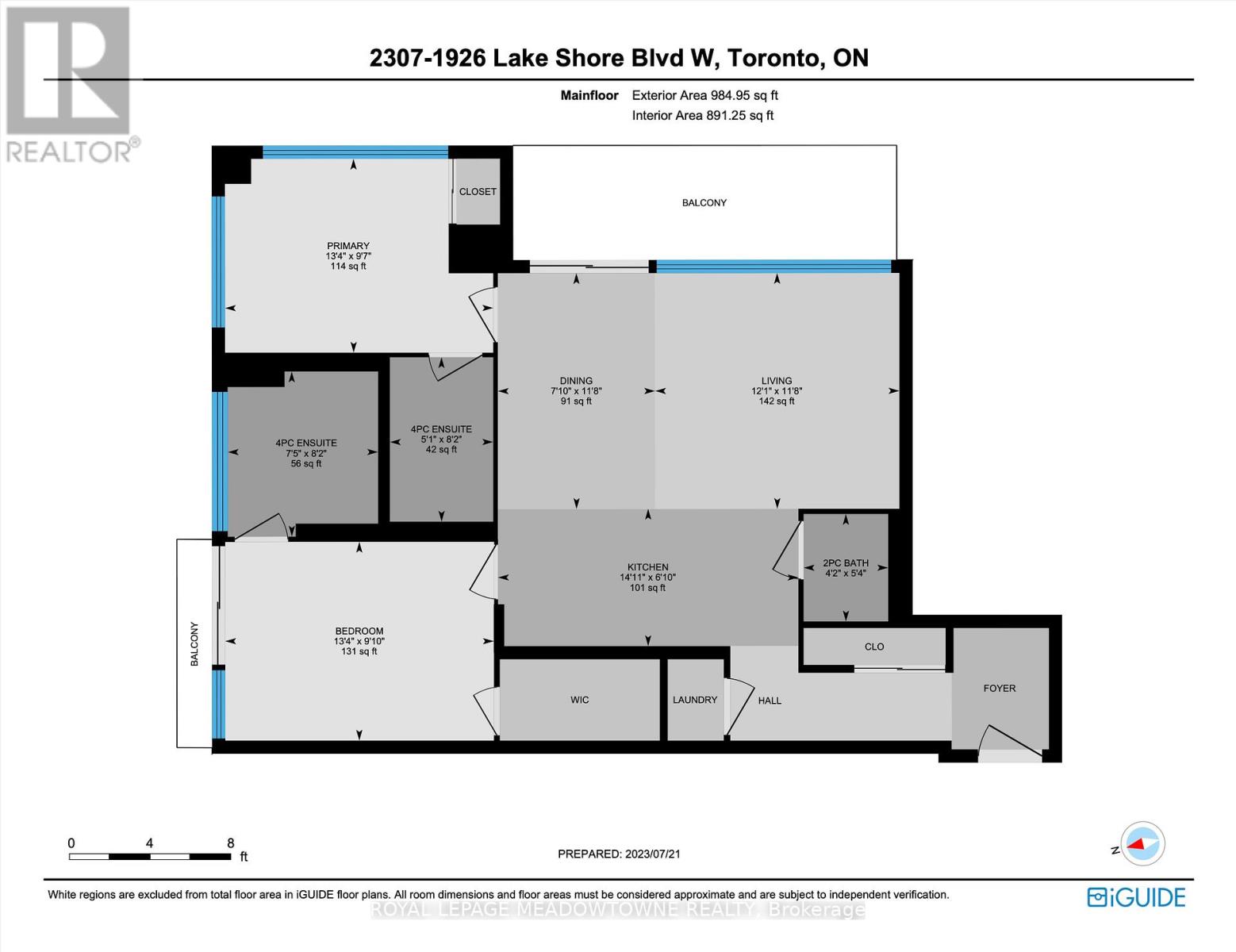 2307 - 1926 Lake Shore Boulevard W, Toronto, Ontario  M6S 1A1 - Photo 27 - W12751118