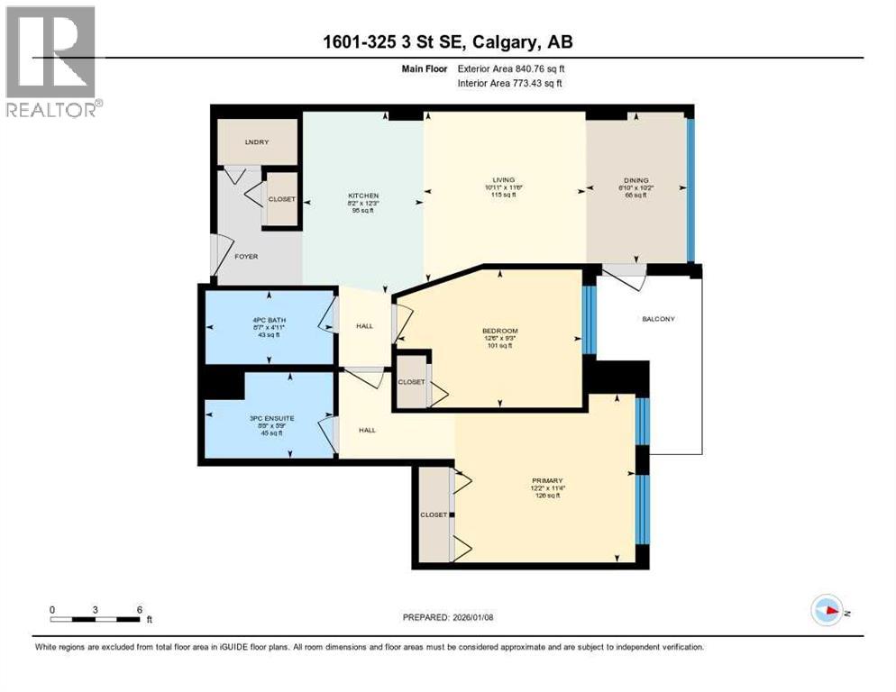 1601, 325 3 Street Se, Calgary, Alberta  T2G 0T9 - Photo 25 - A2278019