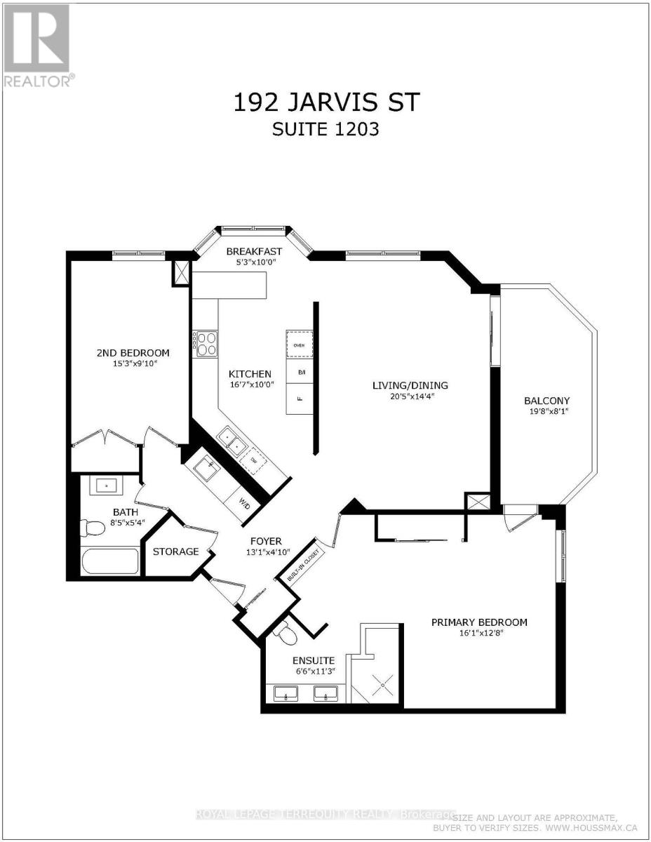 1203 - 192 Jarvis Street, Toronto (Church-Yonge Corridor), Ontario  M5B 2J9 - Photo 37 - C12753864