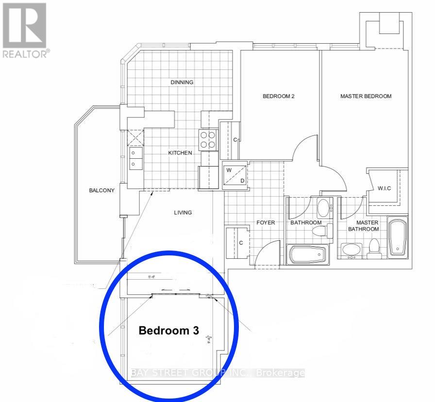 Ph102 Bedroom 3 - 5791 Yonge Street, Toronto, Ontario  M2M 3T9 - Photo 7 - C12643672