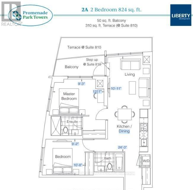 A2602 - 30 Upper Mall Way, Vaughan, Ontario  L4J 0L7 - Photo 15 - N12759484