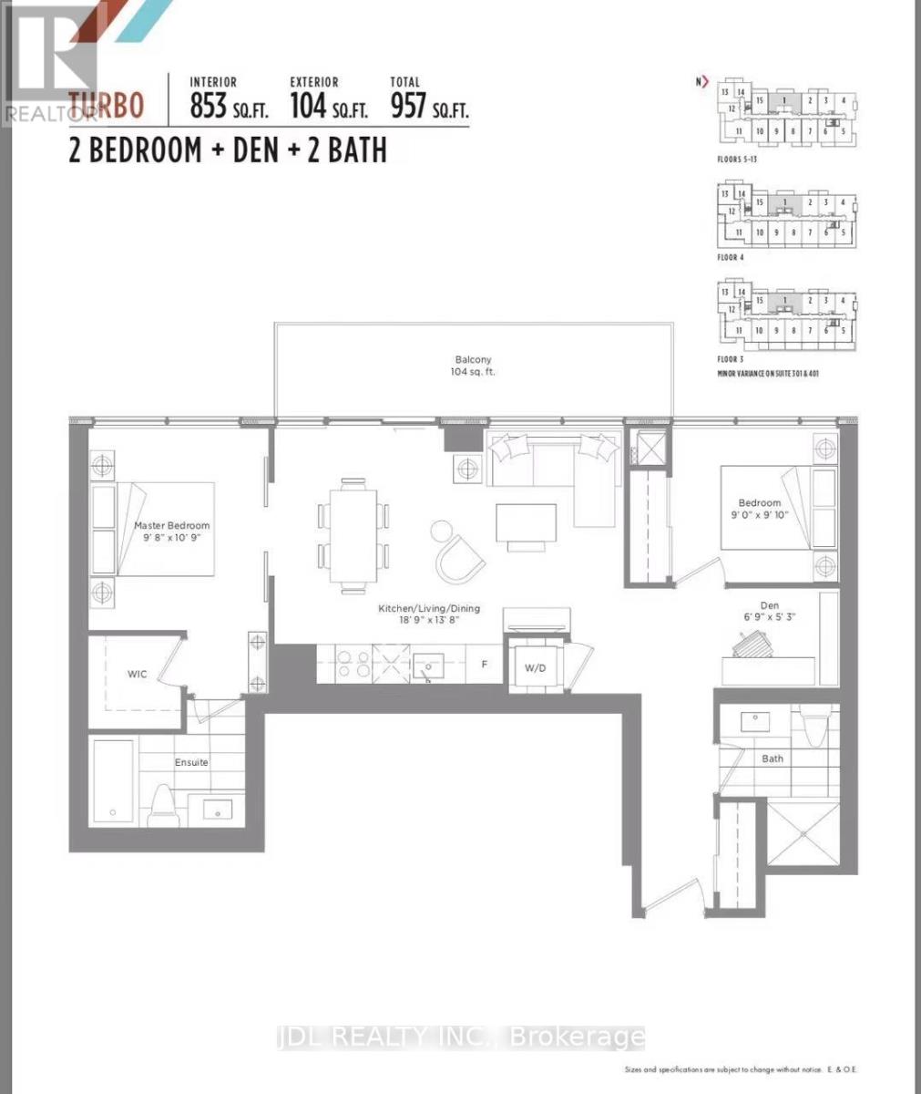 1001 - 10 De Boers Drive, Toronto, Ontario  M3J 0H1 - Photo 40 - W12761940