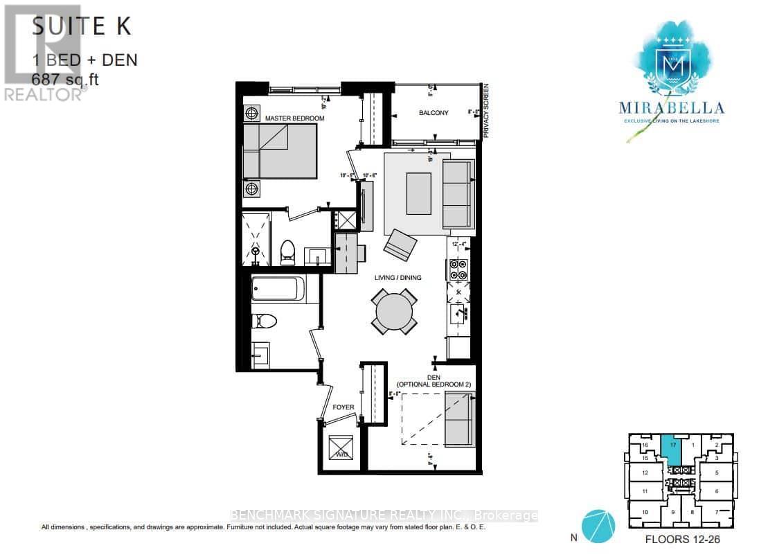 4115 - 1926 Lake Shore Boulevard W, Toronto (High Park-Swansea), Ontario  M6S 1A1 - Photo 3 - W12765966