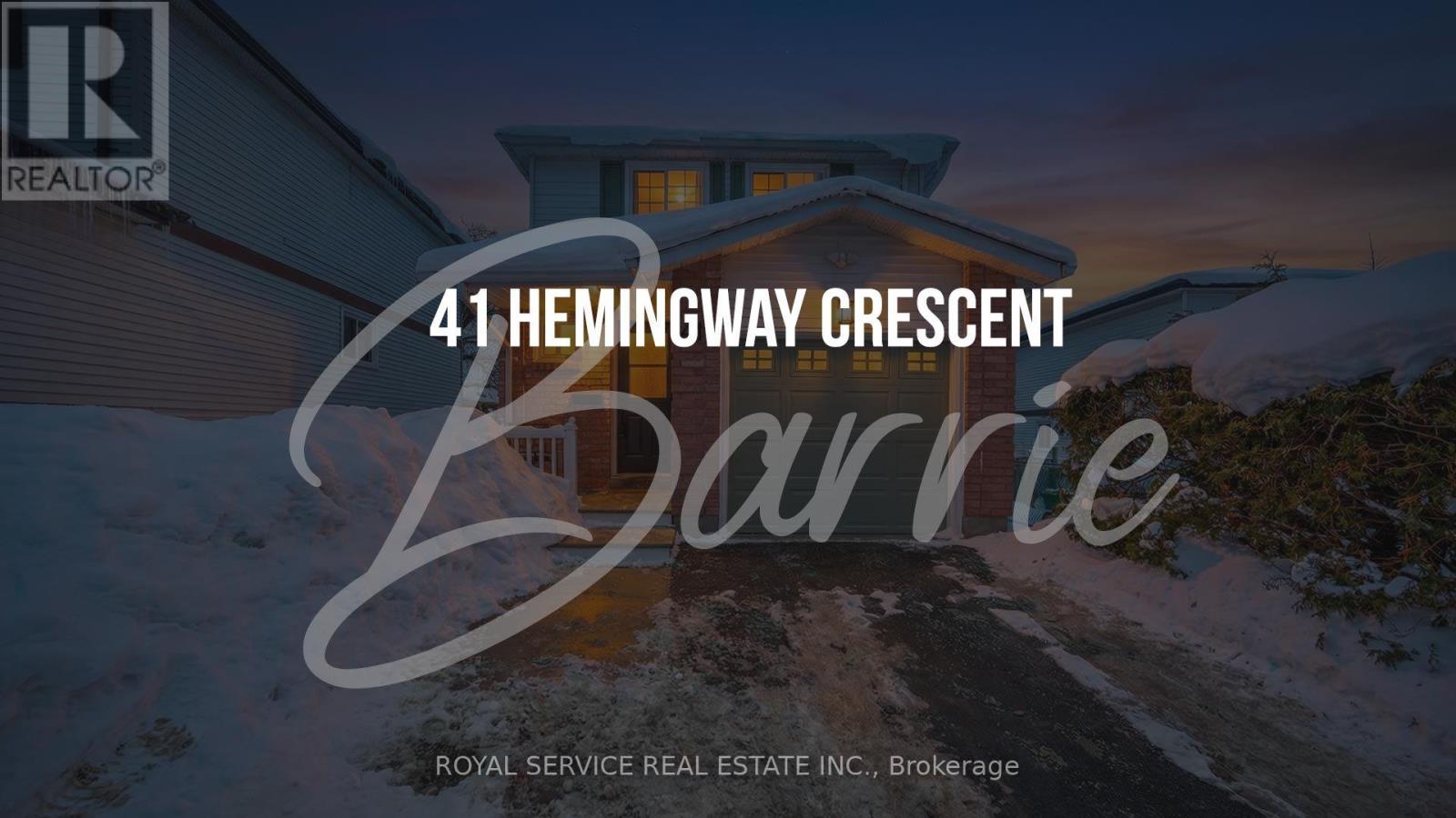 41 HEMINGWAY CRESCENT, barrie (letitia heights), Ontario