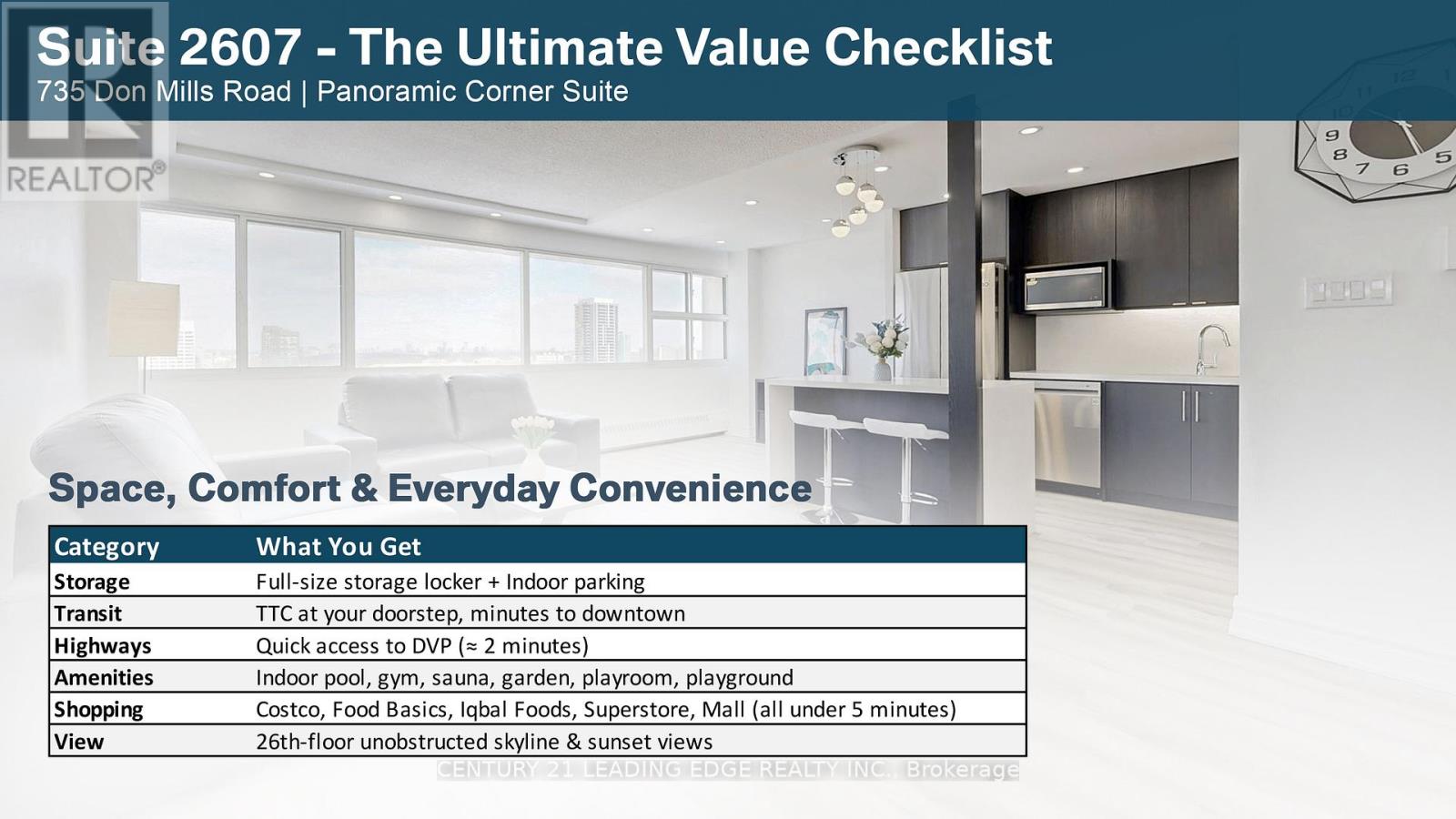 2607 - 735 Don Mills Road, Toronto, Ontario  M3C 1T1 - Photo 3 - C12767146