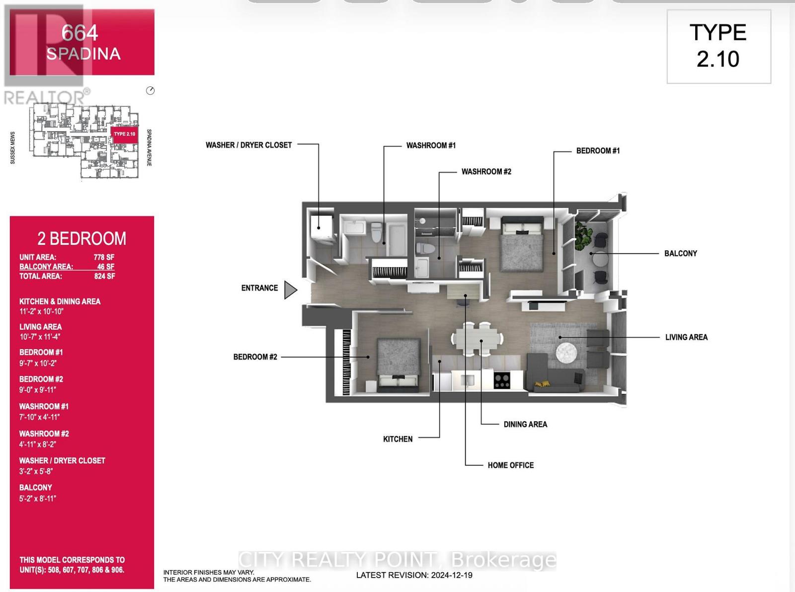 906 - 664 Spadina Avenue, Toronto (University), Ontario  M5S 2H7 - Photo 2 - C12768480