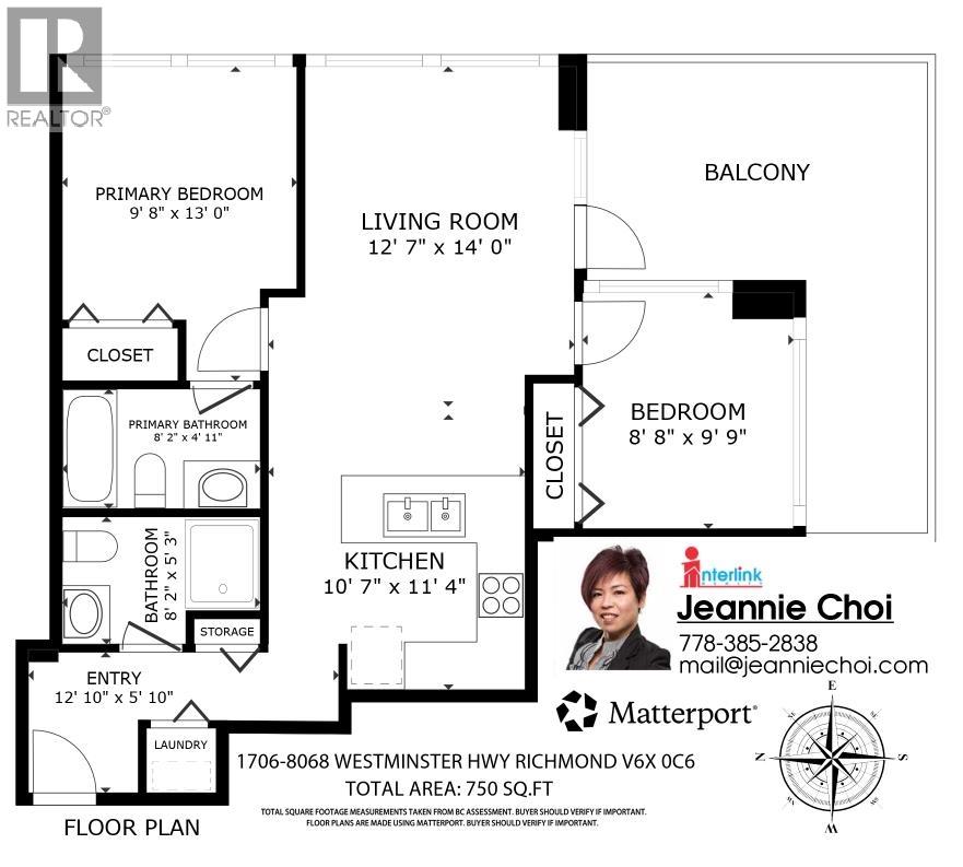 1706 8068 Westminster Highway, Richmond, British Columbia  V6X 0C6 - Photo 2 - R3087420