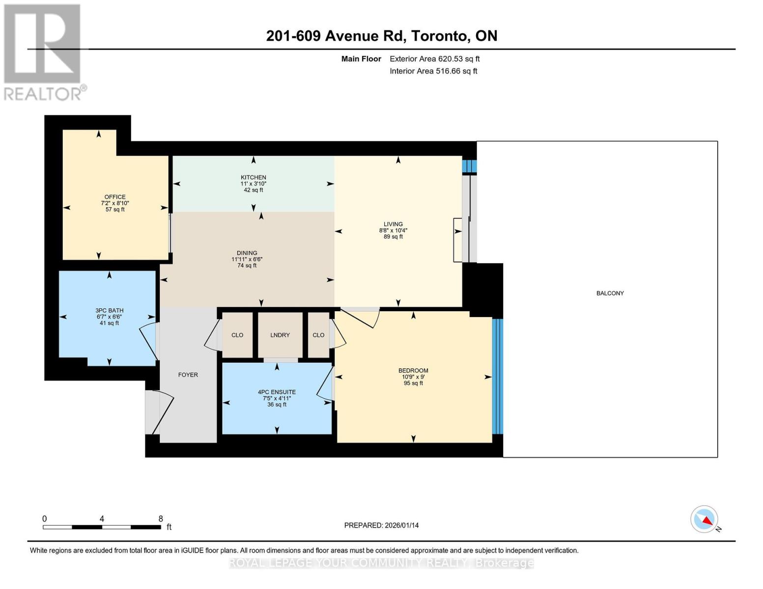 201 - 609 Avenue Road, Toronto, Ontario  M4V 0B1 - Photo 44 - C12696274