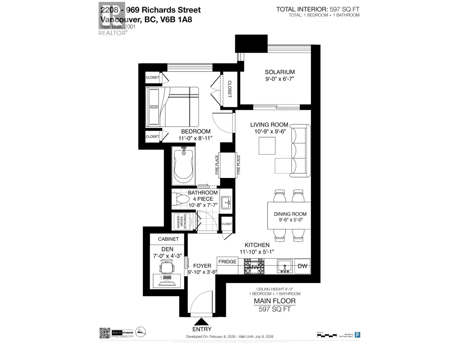 2208 969 Richards Street, Vancouver, British Columbia  V6B 1A8 - Photo 39 - R3088190