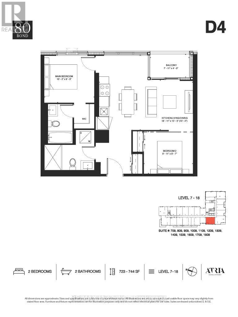 1509 - 80 Bond Street E, Oshawa, Ontario  L1G 0E6 - Photo 2 - E12775744