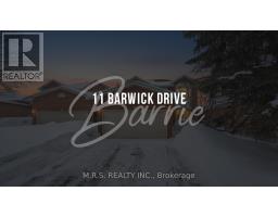 11 BARWICK DRIVE, Barrie, Ontario