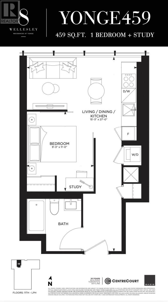 4505 - 8 Wellesley Street W, Toronto, Ontario  M4Y 0J5 - Photo 14 - C12778012