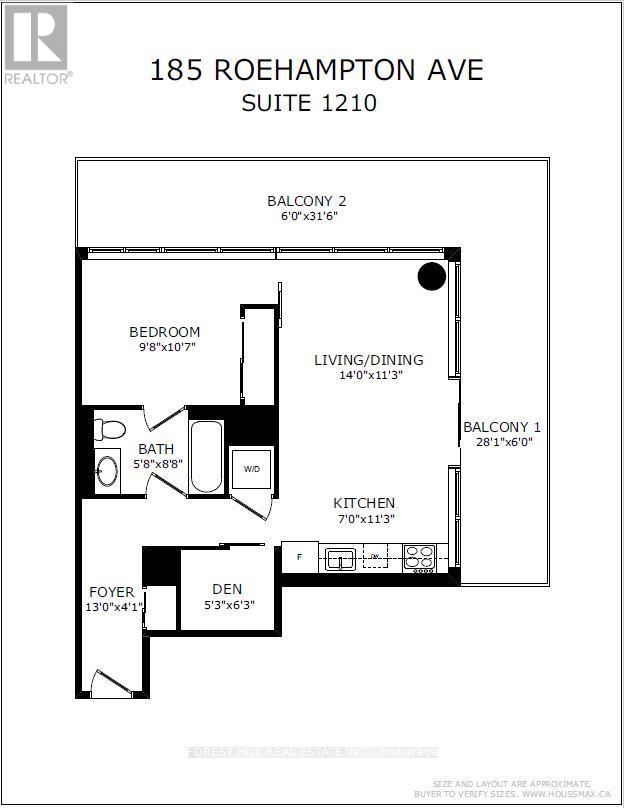 1210 - 185 Roehampton Avenue, Toronto, Ontario  M4P 1R4 - Photo 17 - C12779216