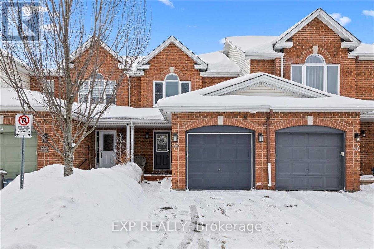 Welcome to an incredible opportunity to own a freehold home in Ottawa's convenient South Keys area, offering a rare combination of affordability and central location. Set on a quiet private road (with a modest association fee instead of full condo fees), this well-maintained home features a bright, open-concept main floor with great flow between the living, dining, and kitchen spaces, plus a convenient main floor powder room-ideal for everyday living and entertaining. Upstairs you'll find 3 generously sized bedrooms including a primary with vaulted ceilings and a well-designed closet complete with built-in organizers. The finished basement offers additional living space along with a second full bathroom, making it perfect for a rec room, home office, guests, or growing families. Step outside to enjoy the new composite deck, a durable, low-maintenance outdoor space ideal for summer BBQs and relaxing evenings. Just minutes to shopping, transit, schools, parks, and the airport, this home is a fantastic option for first-time buyers, families, downsizers, or investors looking for strong value in a well-connected location. (id:48254)