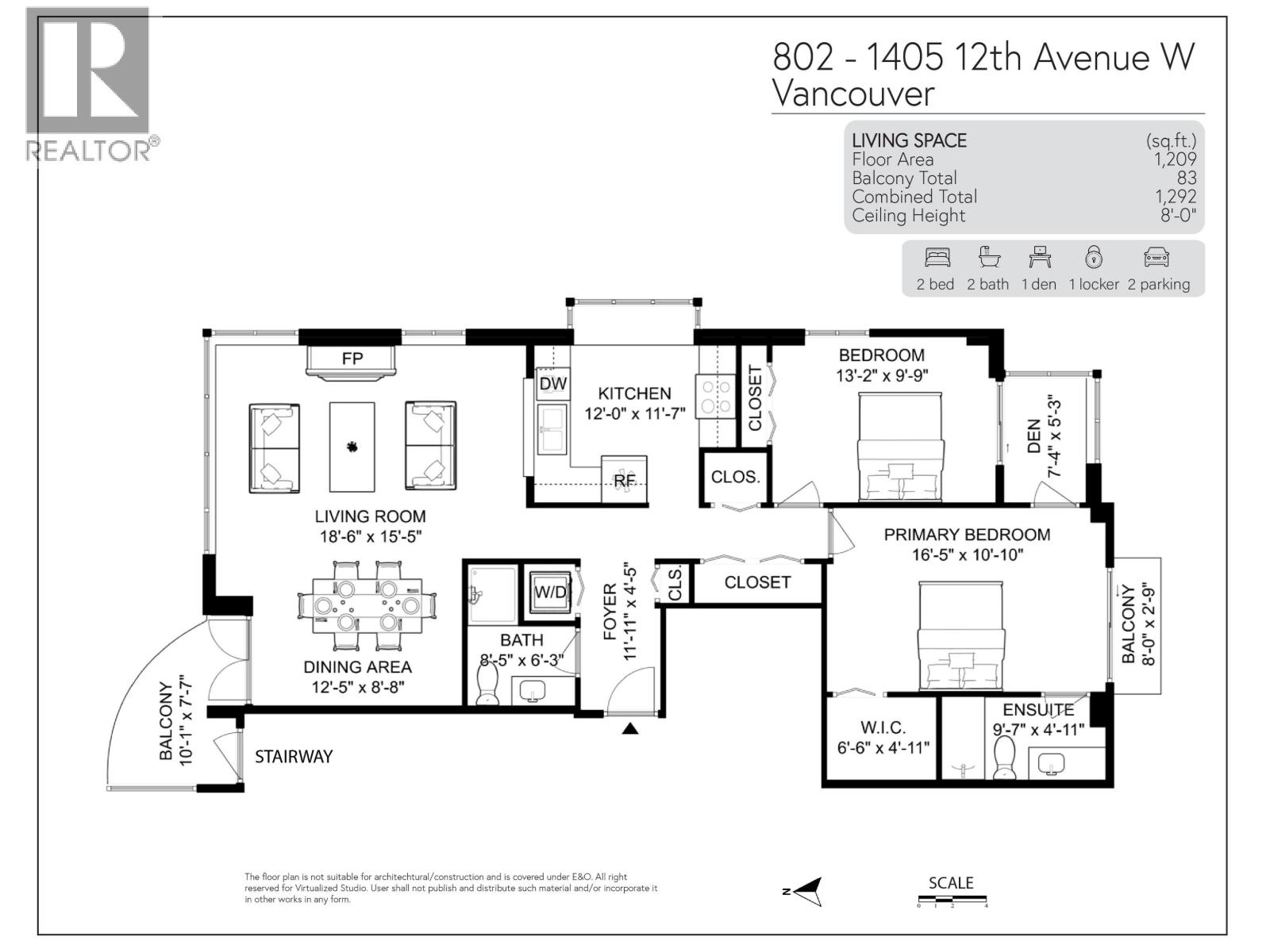 802 1405 W 12th Avenue, Vancouver, British Columbia  V6H 1M6 - Photo 35 - R3089349