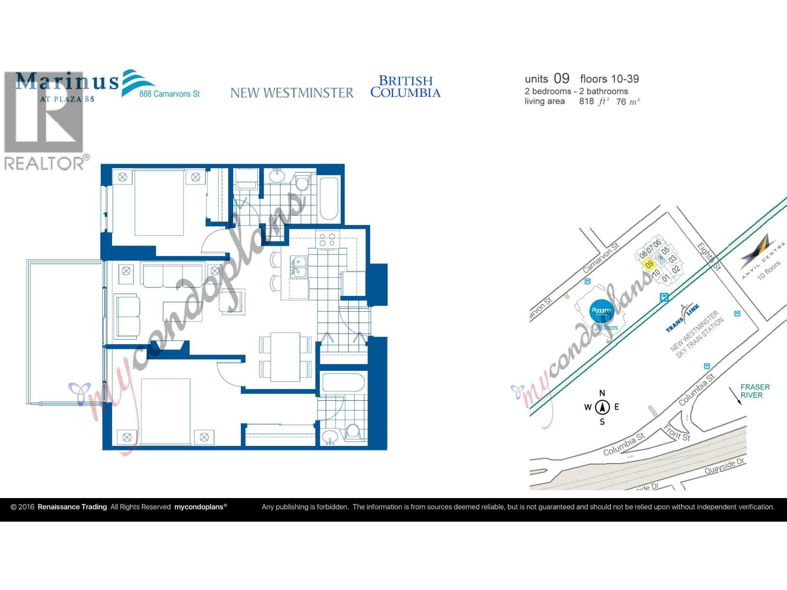 1909 888 Carnarvon Street, New Westminster, British Columbia  V3M 0C6 - Photo 21 - R3089647