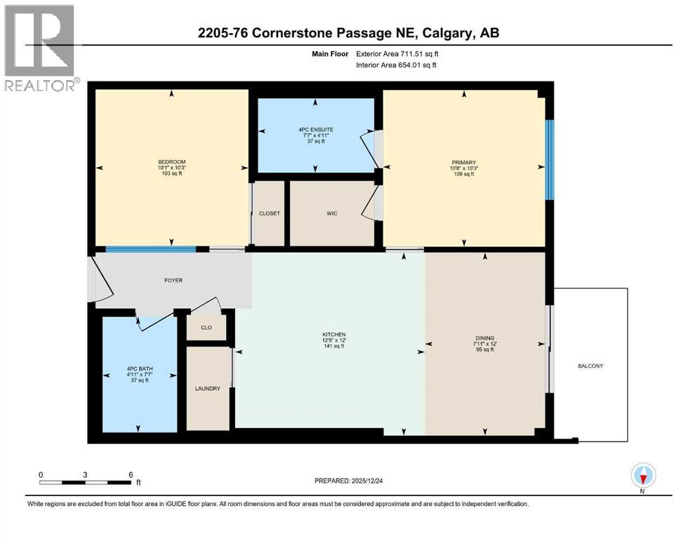 2205, 76 Cornerstone Passage Ne, Calgary, Alberta T3N 0Y6 - Photo 25 - A2286483