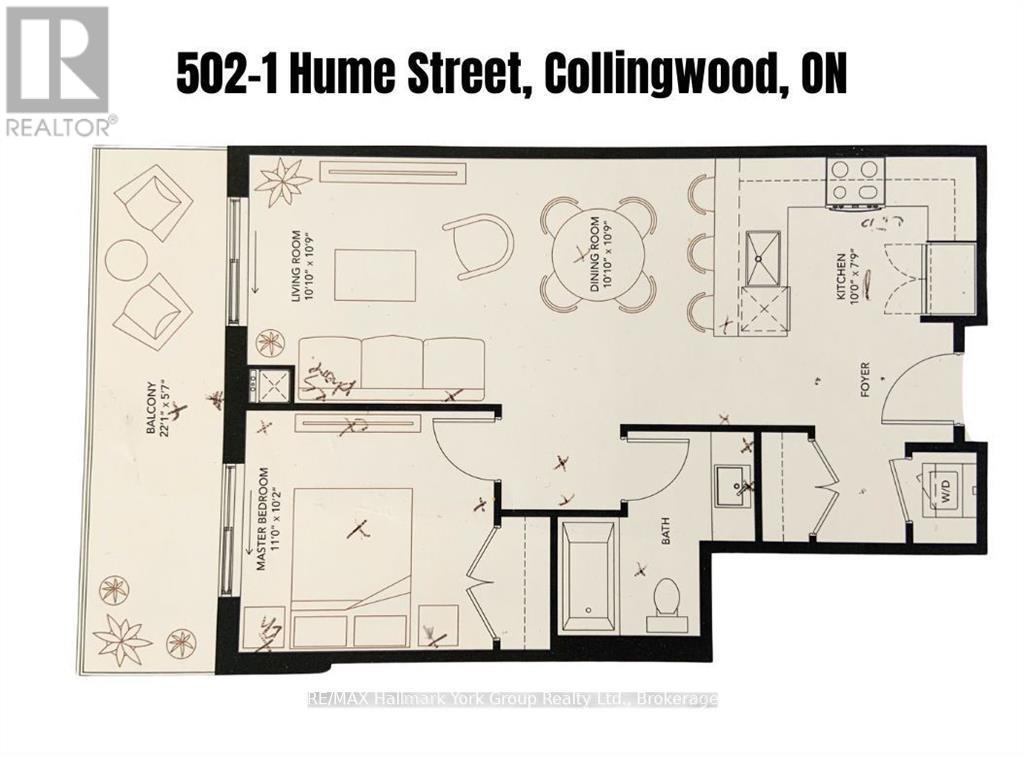 502 - 1 Hume Street, Collingwood, Ontario  L9Y 0X3 - Photo 1 - S12778290