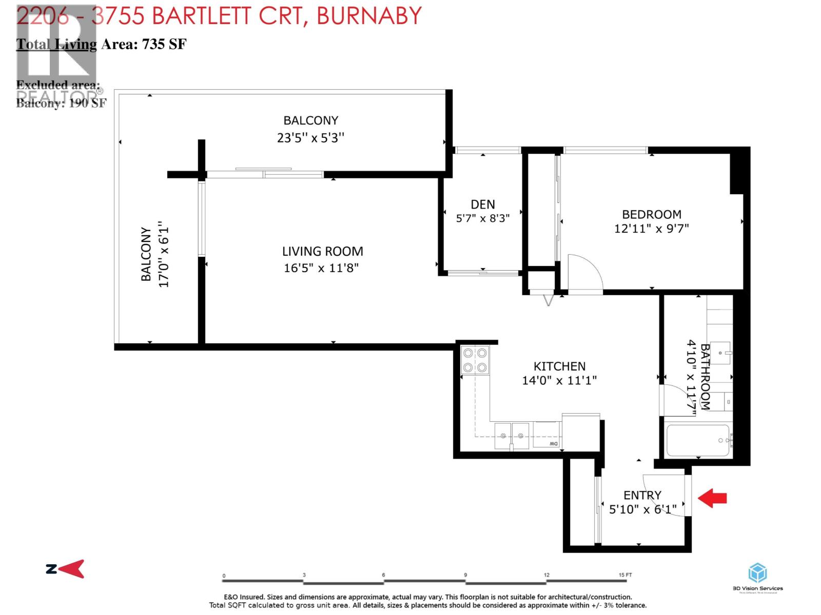 2206 3755 Bartlett Court, Burnaby, British Columbia  V3J 7G7 - Photo 24 - R3090594