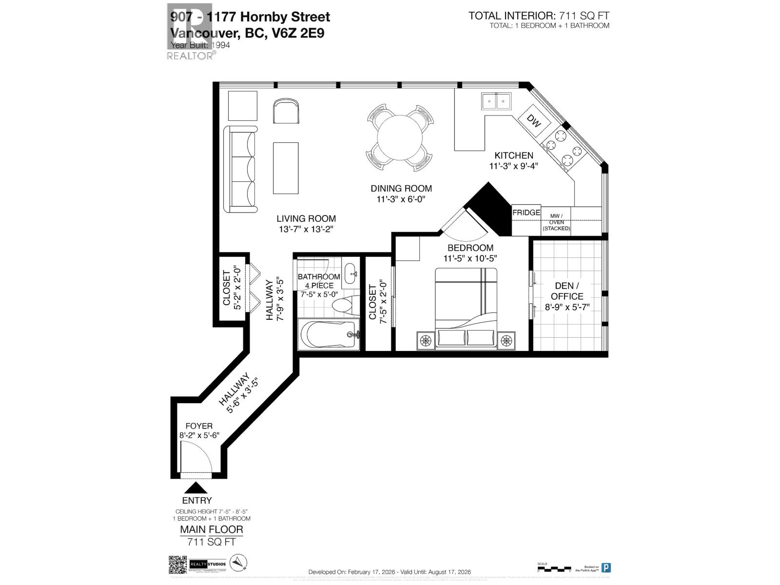 907 1177 Hornby Street, Vancouver, British Columbia  V6Z 2E9 - Photo 24 - R3090757