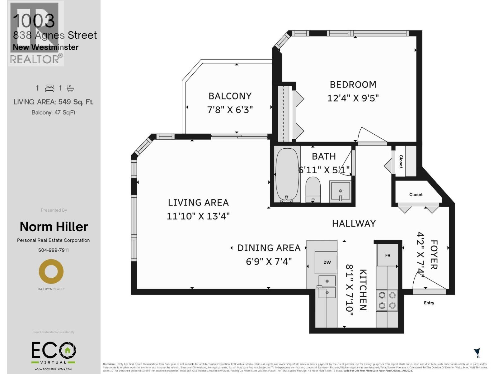 1003 838 Agnes Street, New Westminster, British Columbia  V3M 6R3 - Photo 21 - R3090858