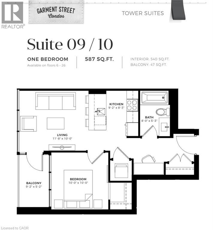 108 Garment Street Unit# 1309, Kitchener, Ontario  N2G 0E2 - Photo 2 - 40803375