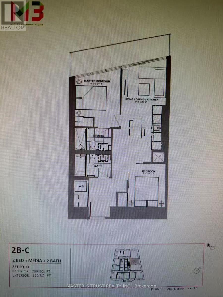 1105 - 448 Burnhamthorpe Road W, Mississauga, Ontario  L5B 0R4 - Photo 2 - W12806810