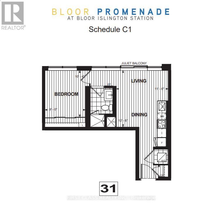 2131 - 5 Mabelle Avenue, Toronto, Ontario  M9A 0C8 - Photo 4 - W12808224