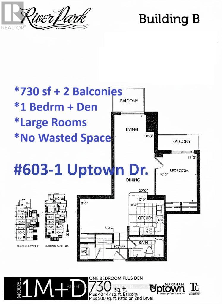 603 - 1 UPTOWN DRIVE, Markham, Ontario