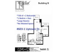 603 - 1 UPTOWN DRIVE, Markham, Ontario