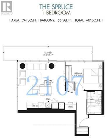 2107 - 75 St Nicholas Street, Toronto, Ontario  M4Y 0A5 - Photo 19 - C12810074