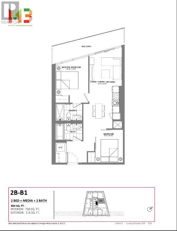904 - 448 Burnhamthorpe Road W, Mississauga, Ontario  L5B 0R4 - Photo 12 - W12810418