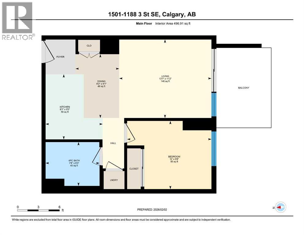 1501, 1188 3 Street Se, Calgary, Alberta  T2G 1H8 - Photo 26 - A2283677