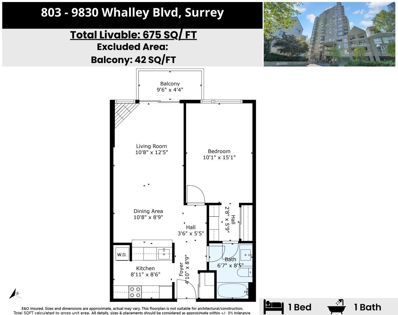 803 9830 Whalley Boulevard, Surrey, British Columbia  V3T 5S7 - Photo 31 - R3092411