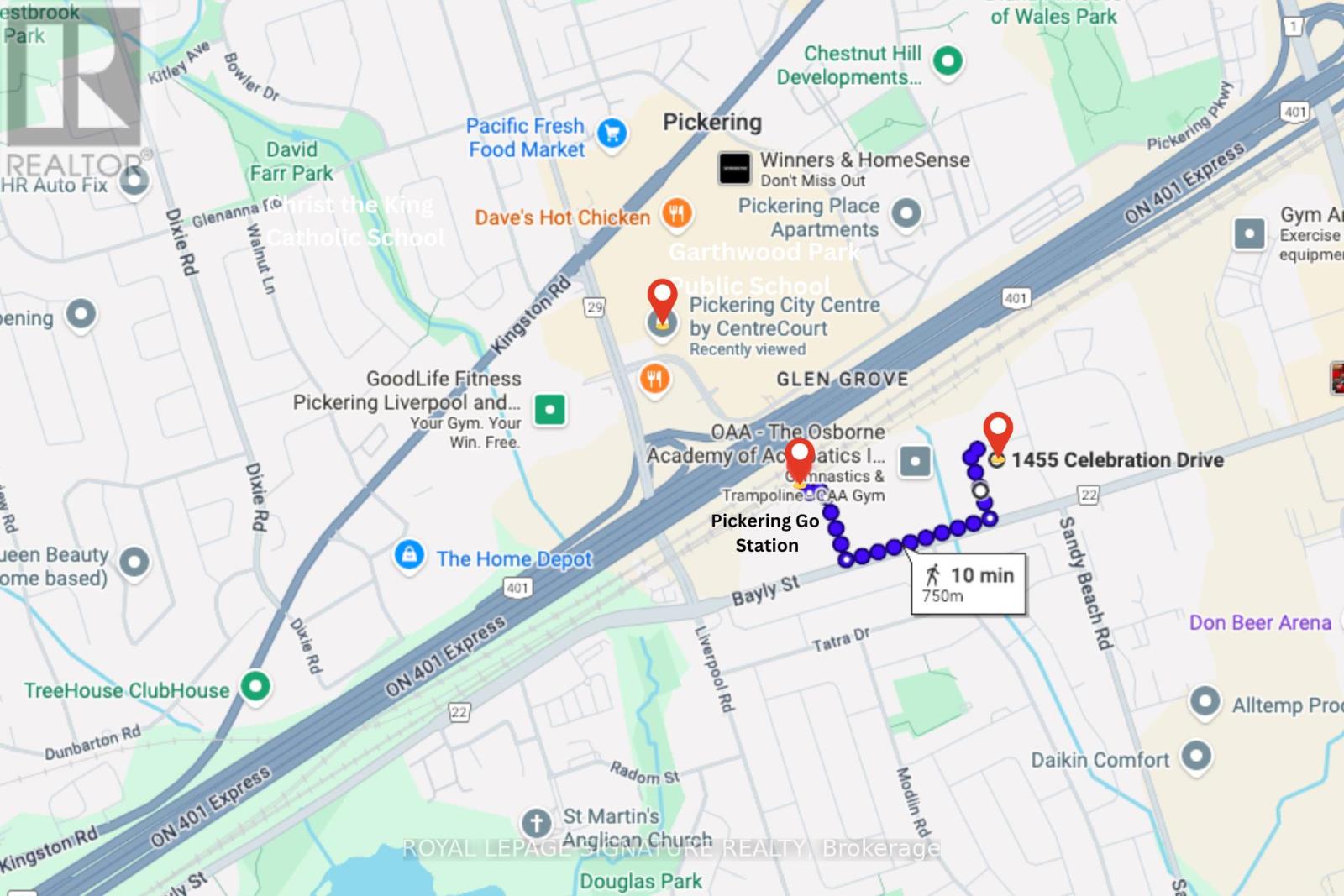 1708 - 1455 Celebration Drive, Pickering (Bay Ridges), Ontario  L1W 3R5 - Photo 2 - E12813000