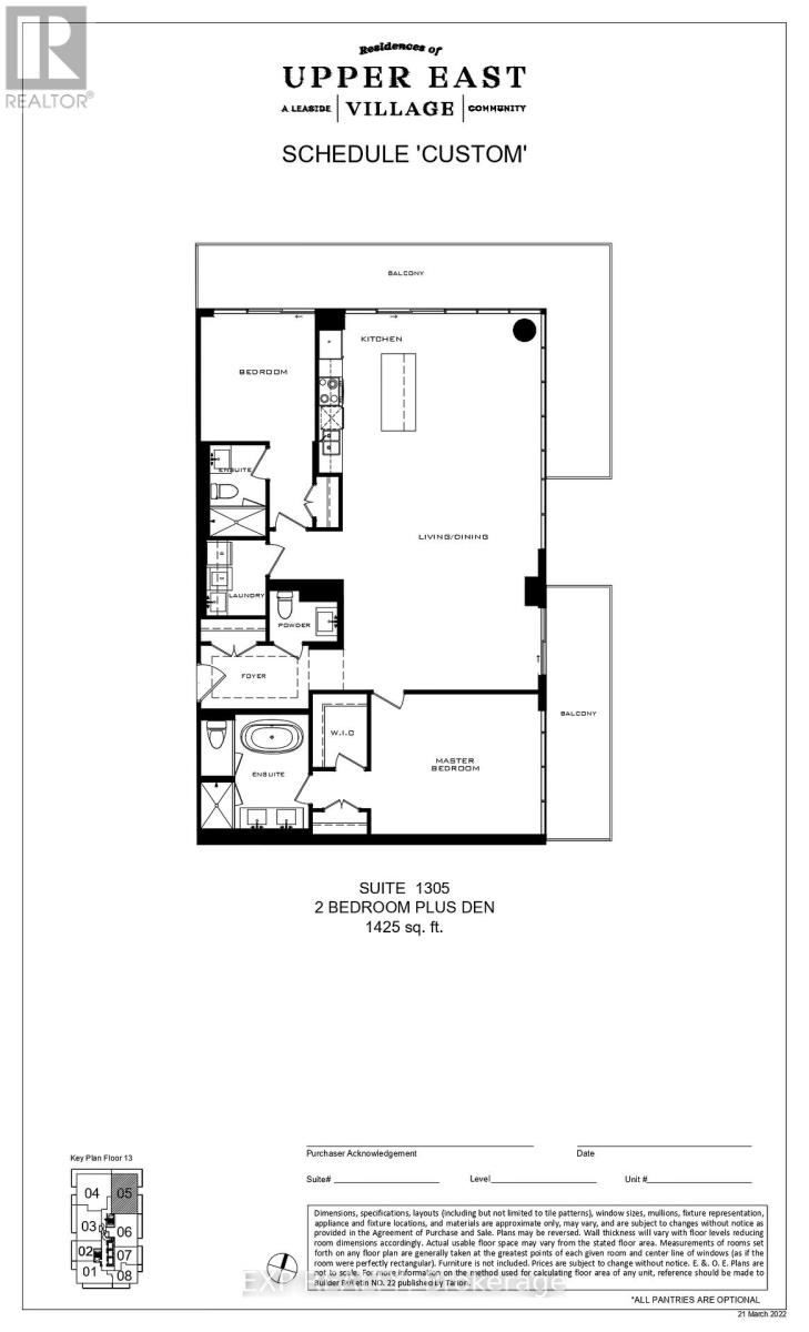 1305 - 33 Frederick Todd Way, Toronto, Ontario  M4G 0C9 - Photo 3 - C12813458