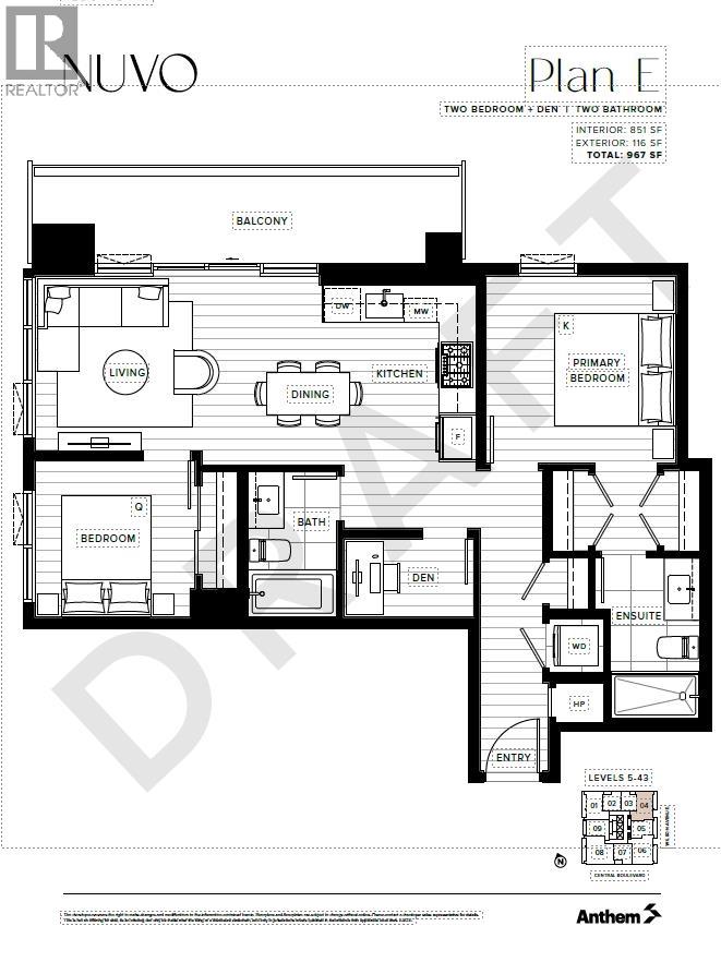 2304-2b2b1den 6087 Wilson Ave Avenue, Burnaby, British Columbia  V5H 0M1 - Photo 13 - R3092957