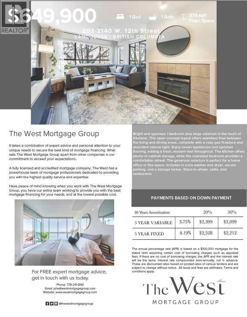 203 2140 W 12th Street, Vancouver, British Columbia  V6K 2N2 - Photo 26 - R3090067