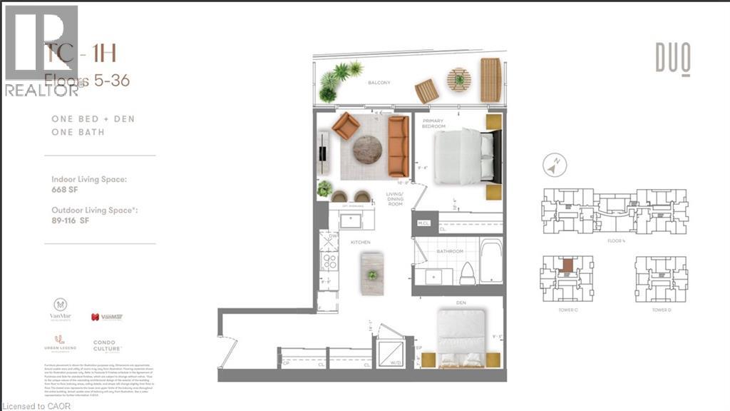 25 Wellington Street S Unit# 908, Kitchener, Ontario  N2G 0G5 - Photo 2 - 40807434