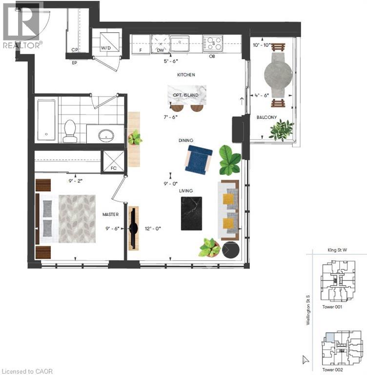 15 Wellington Street Unit# 2012, Kitchener, Ontario  N2G 0E4 - Photo 1 - 40807988