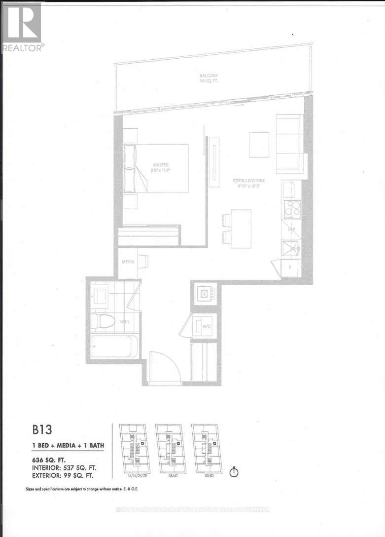 1413 - 3900 Confederation Parkway, Mississauga, Ontario  L5B 0M3 - Photo 34 - W12827614