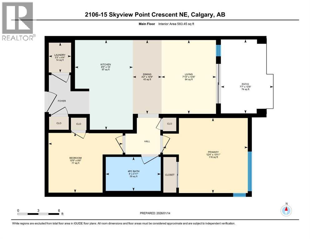 2106, 15 Skyview Point Crescent Ne, Calgary, Alberta  T3N 2T1 - Photo 43 - A2279950