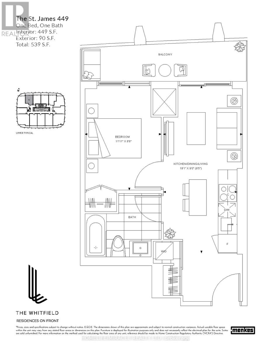 1019 - 180 Front Street E, Toronto, Ontario  M5A 0K9 - Photo 9 - C12836492