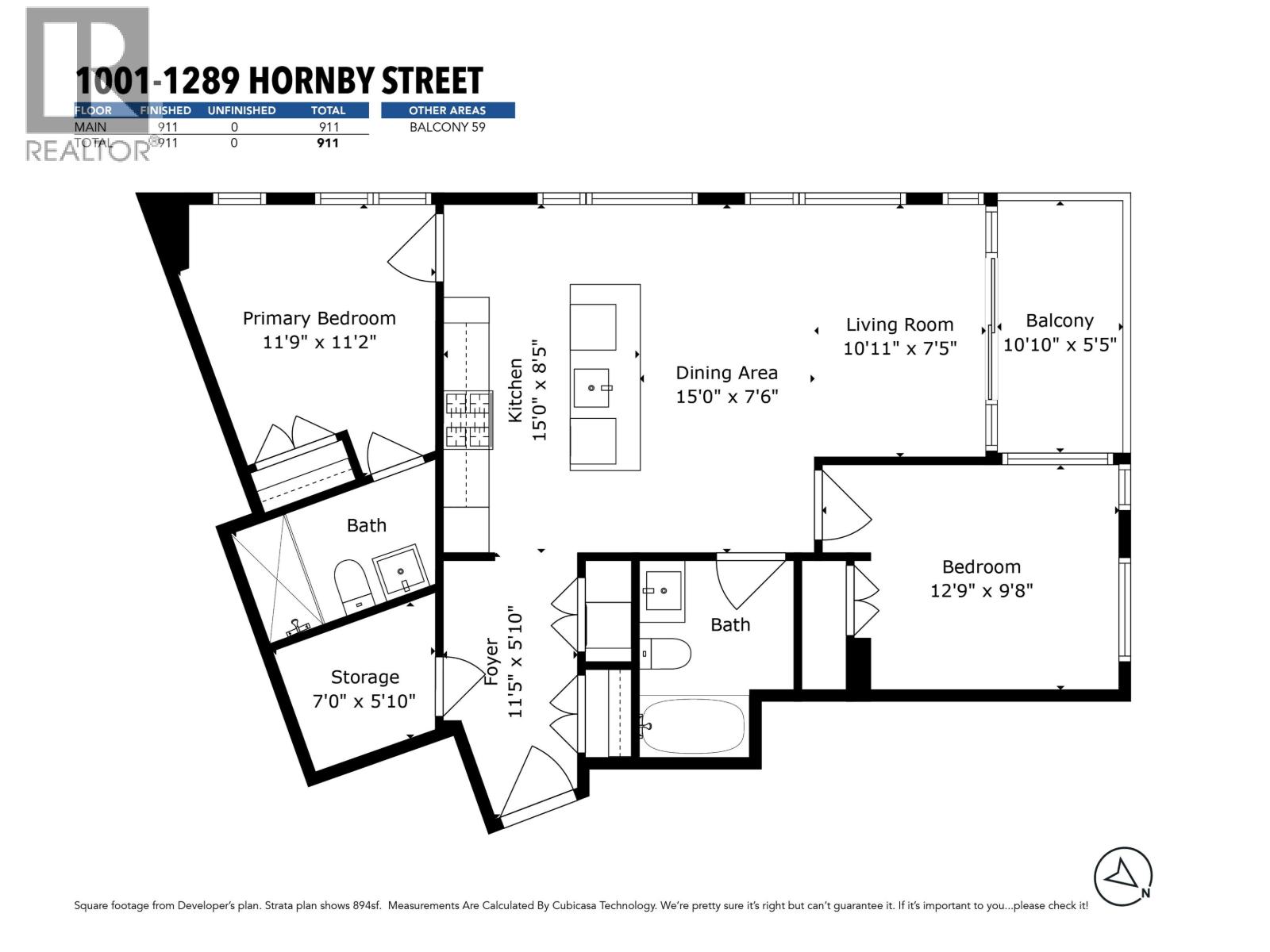 1001 1289 Hornby Street, Vancouver, British Columbia  V6Z 0G7 - Photo 40 - R3094178