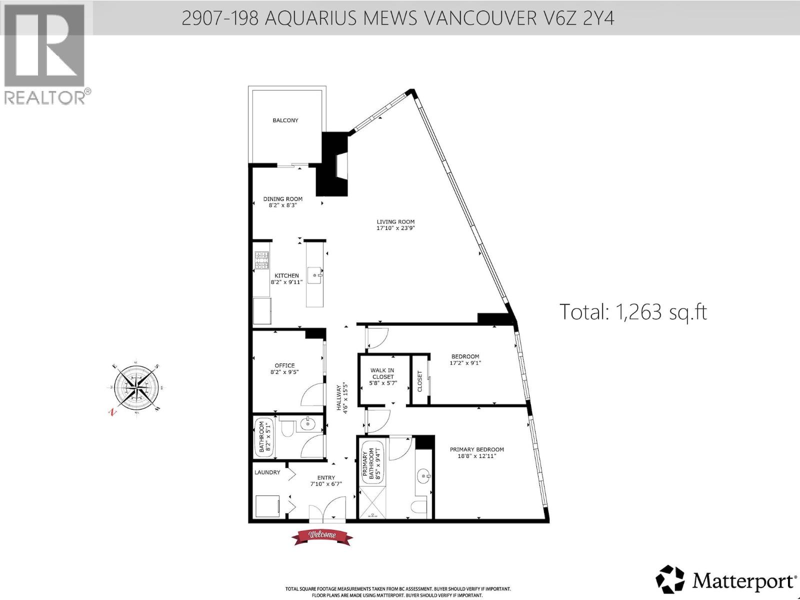 2907 198 Aquarius Mews, Vancouver, British Columbia  V6Z 2Y4 - Photo 29 - R3095224
