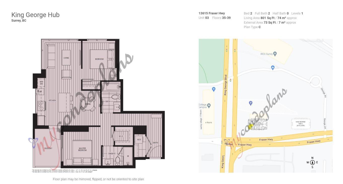 3803 13615 Fraser Highway, Surrey, British Columbia  V3T 0P7 - Photo 35 - R3095675