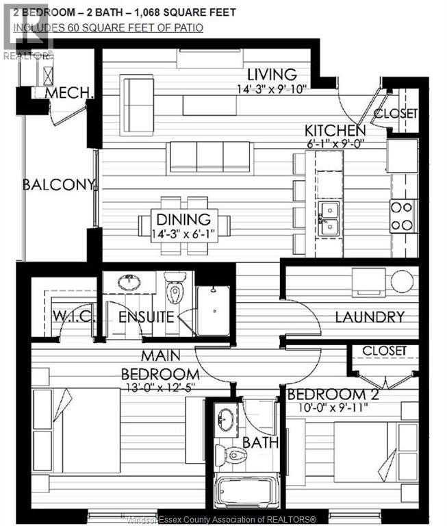 4755 Walker  Road Unit# 311, Windsor, Ontario  N9G 0E5 - Photo 36 - 26004491