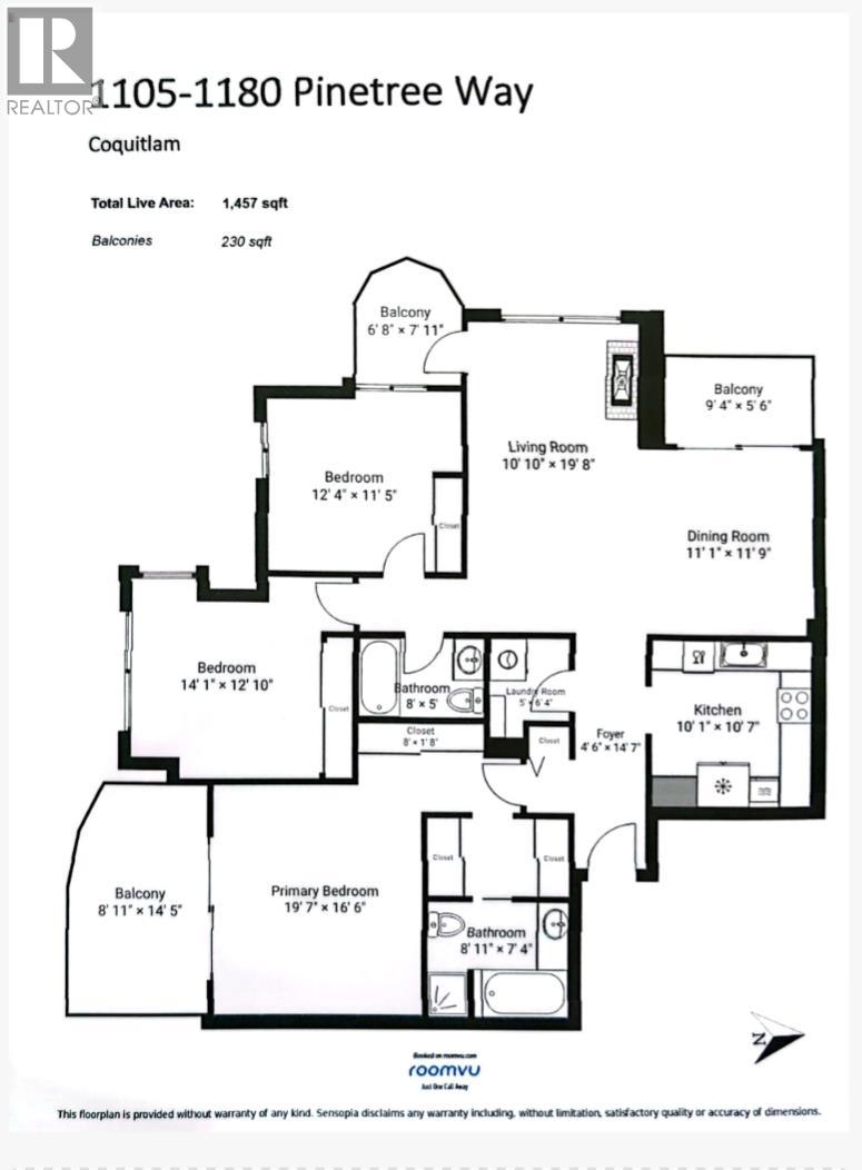 1105 1180 Pinetree Way, Coquitlam, British Columbia  V3B 7L2 - Photo 24 - R3095737