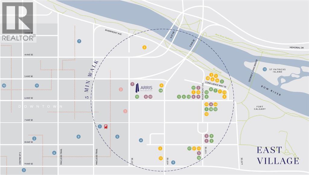 1205, 530 3 Street Se, Calgary, Alberta  T2G 2L8 - Photo 30 - A2288816